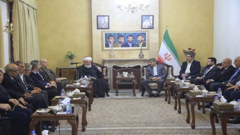 السفير الإيراني استقبل وفدا من لقاء الاحزاب والقوى اللبنانية