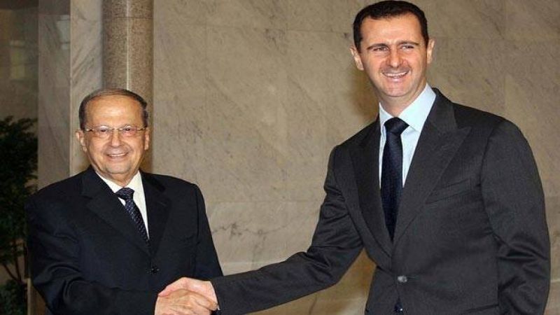 الرئيس السوري بشار الأسد يهنئ الرئيس ميشال عون بعيد المقاومة والتحرير