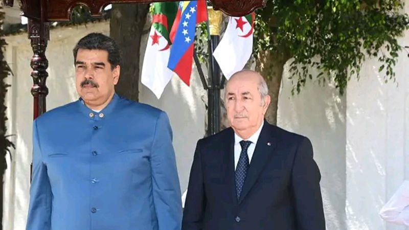 الرئيس الجزائري يستقبل نظيره الفنزويلي ويبحثان مختلف المسائل الدولية 