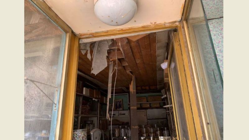 لبنان: انهيارات جزئية في مبنى الزاهرية - طرابلس 