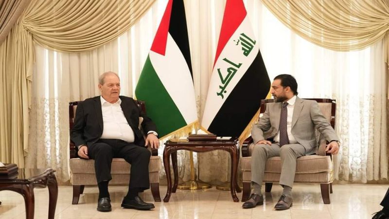 رئيس مجلس النواب العراقي يستقبل رئيس المجلس الوطني الفلسطيني