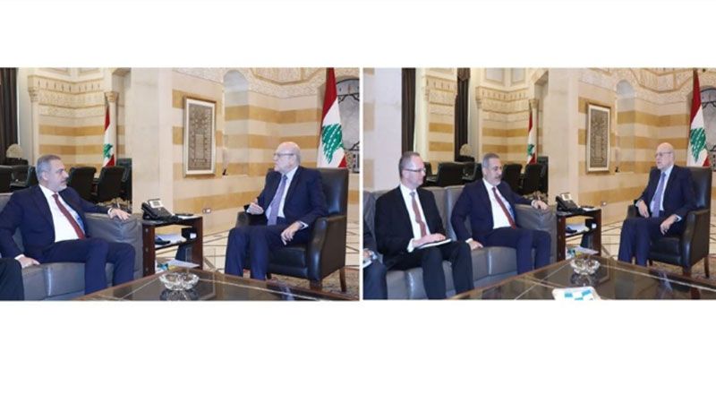 لبنان: ميقاتي يلتقي وزير الخارجية التركي