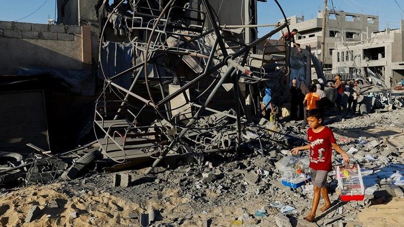 فلسطين: طائرات الاحتلال تدمر برج الأندلس في منطقة الكرامة شمال غزة والمكون من 14 طابقًا