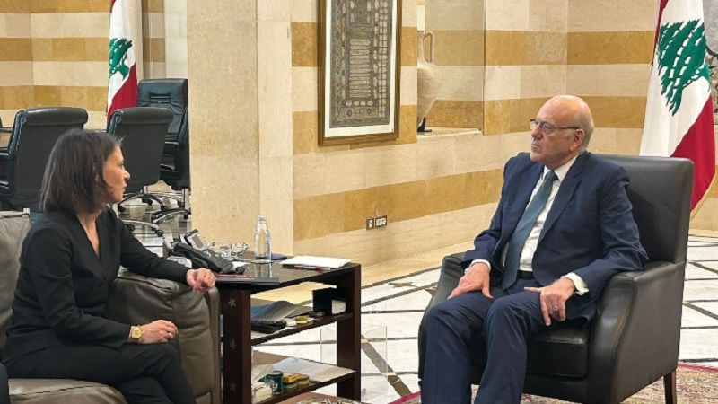 لبنان| ميقاتي يجتمع مع وزير خارجية ألمانيا