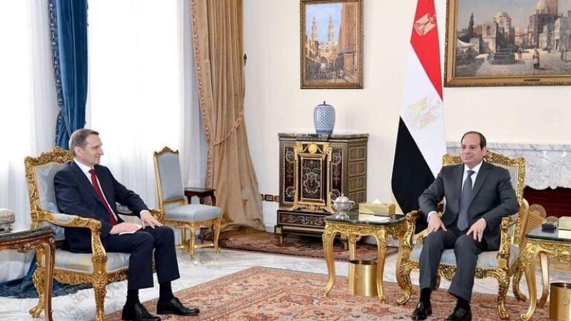مصر: السيسي يستقبل رئيس الاستخبارات الخارجية الروسية