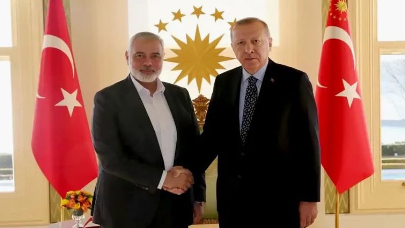 تركيا: أردوغان يستقبل وفدًا من حركة حماس برئاسة اسماعيل هنية