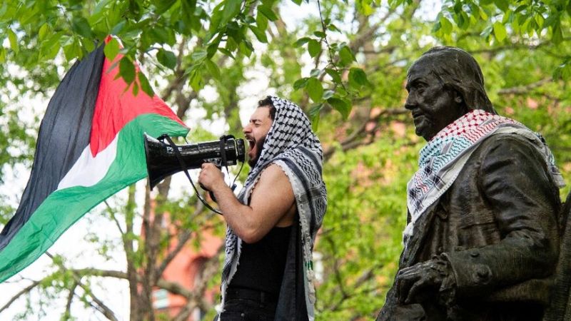 الولايات المتحدة: طلبة مؤيدون للقضية الفلسطينية يقيمون مخيمًا بجامعة أوهايو ثالث أكبر جامعة في البلاد