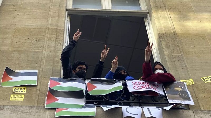رقعة الاحتجاجات الداعمة لغزّة تتوسّع في الجامعات الأميركية والفرنسية