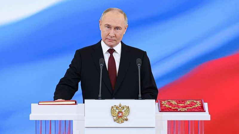 بوتين يُنصّب رئيسًا لولاية خامسة: نسعى لتشكيل نظام عالمي متعدّد الأقطاب