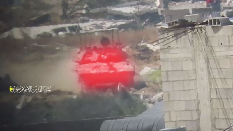 فيديو.. تفجير حقل ألغام في آليات وجنود العدو في حي الزيتون&nbsp;