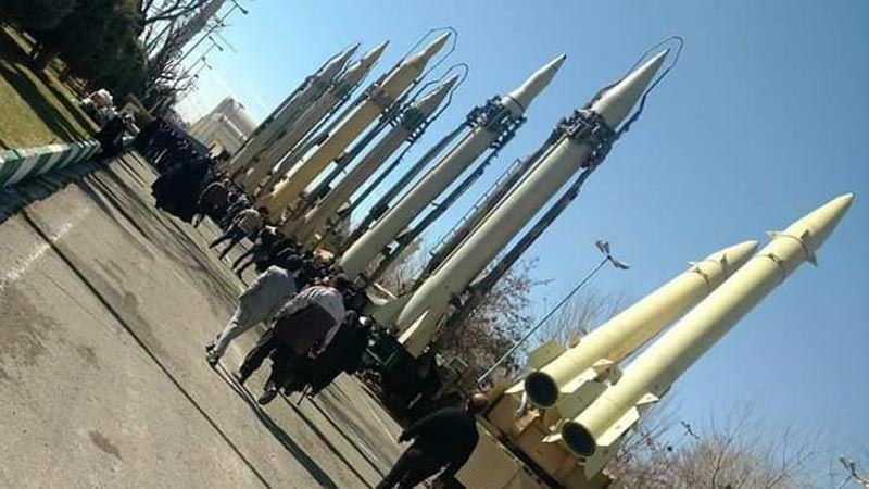 صواريخ بالستية على الطريق المؤدي إلى صلاة الجمعة في #طهران 