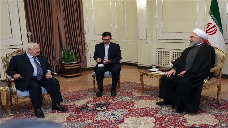 الرئيس الإيراني مستقبلًا المعلم: استقرار سوريا أحد أهمّ أهدافنا الإقليمية