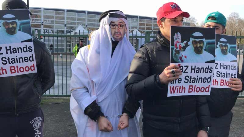 حقوقيون يتظاهرون في لندن ضد الحكم في الإمارات