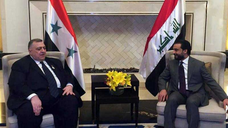 صباغ يبحث مع الحلبوسي تفعيل التعاون البرلماني بين سوريا والعراق