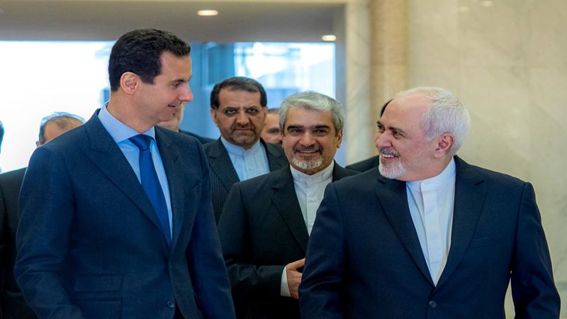  الرئيس الأسد لدى استقباله ظريف: ندين الخطوة الأميركية غير المسؤولة ضد الحرس الثوري 