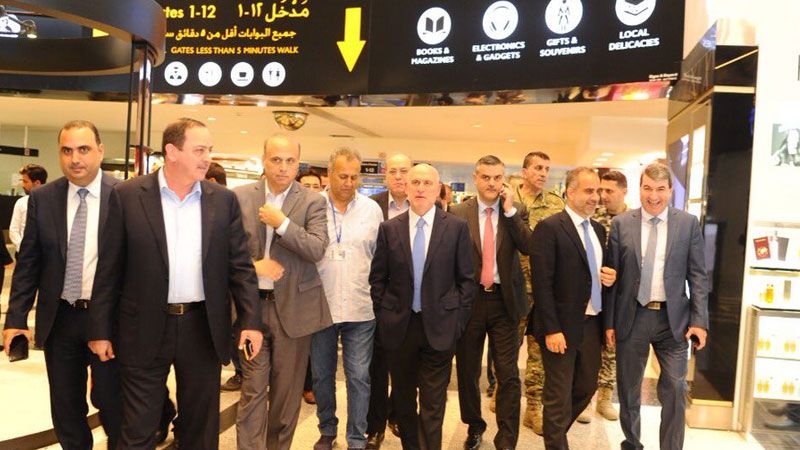 جولة لفنيانوس في مطار رفيق الحريري الدولي في بيروت