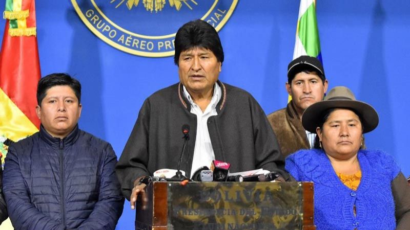 الرئيس البوليفي يعلن استقالته إثر انقلاب عسكري 