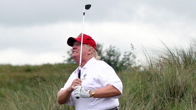 ولاية ترامب في الحكم .. قضاء الوقت في ملاعب الغولف!