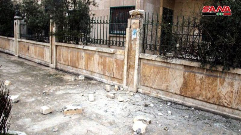 استشهاد طفل وامرأتين نتيجة اعتداء الإرهابيين بالقذائف على حيي حلب الجديدة وجمعية الزهراء