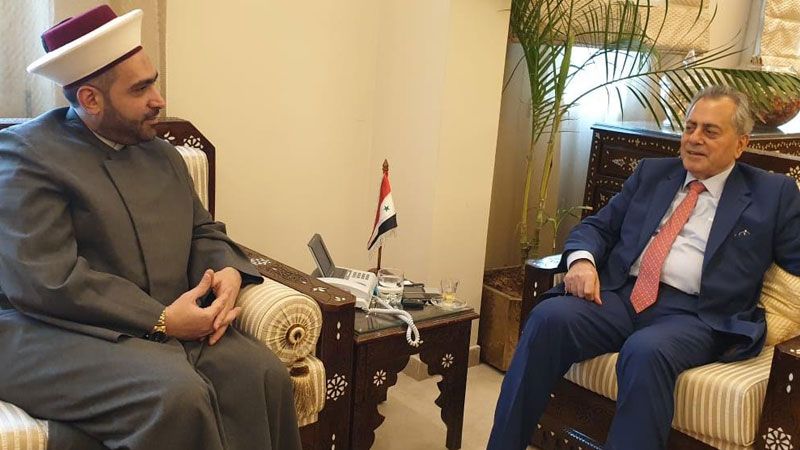 الشيخ القطان يلتقي السفير السوري في لبنان