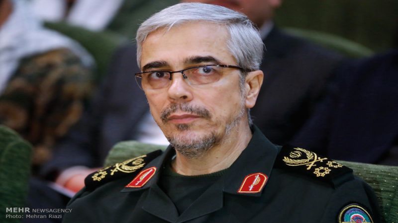 رئيس هيئة الأركان الإيراني: واشنطن ستقابَل بردود فعل شديدة في حال بيّتَت نوايا سيئة لإيران