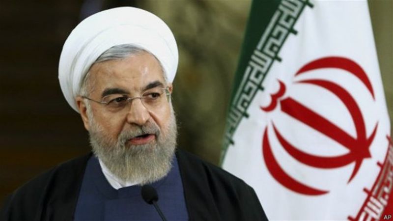 روحاني : إيران صمدت بوجه كل المؤامرات بفضل حكمة الإمام الخامنئي