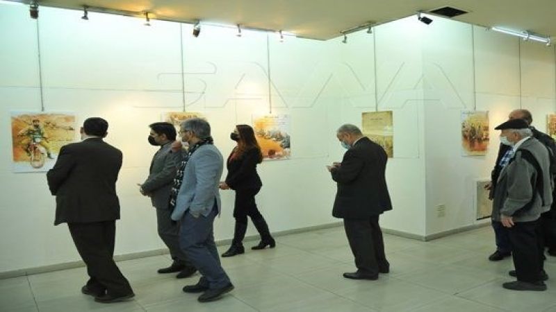 معرض فني في دمشق يرصد حياة الشهيد سليماني