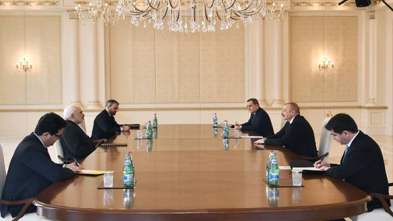 ظريف للرئيس الأذربيجاني: مستعدون للتعاون لإرساء السلام والإستقرار في المنطقة