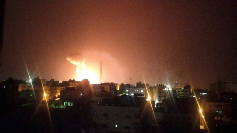 طائرات الإحتلال تشنّ عدوانًا على غزة