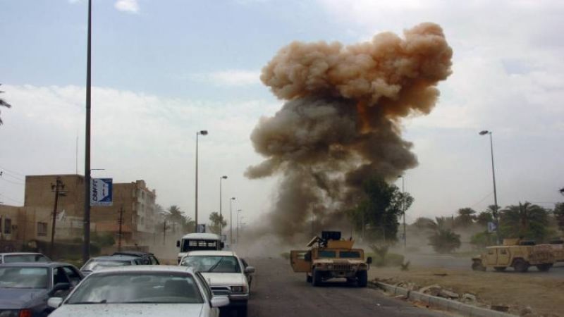 تفجير يستهدف رتل دعم لوجستي للتحالف الاميركي على الطريق السريع في محافظة المثنى جنوبي العراق
