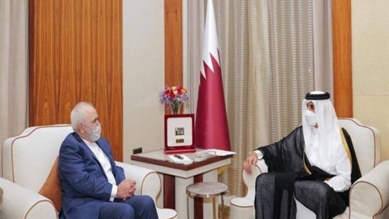 ظريف التقى أمير قطر