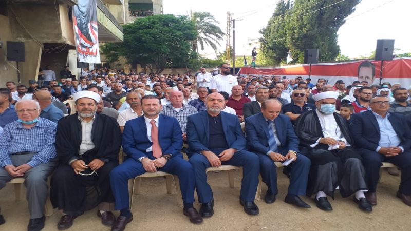 مهرجان حاشد في المنية وفاءً وتأيداً للرئيس الأسد