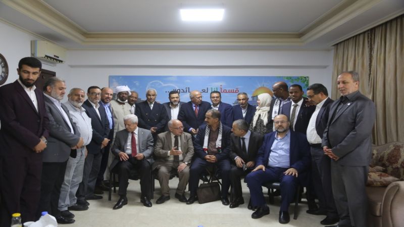 لبنان: وفد عربي كبير يضم رؤساء أحزاب وعدد من النواب والشخصيات السياسية يزور حركتي حماس والجهاد والسفير السوري