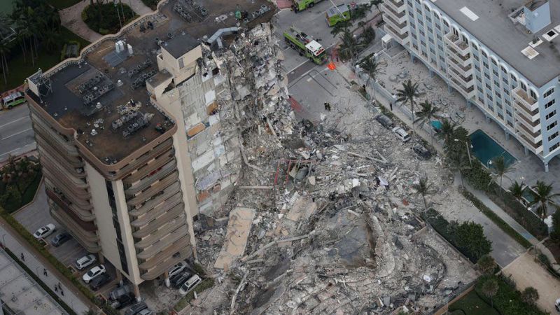 أميركا: إعلان حالة الطوارئ في ولاية فلوريدا بعد انهيار مبنى