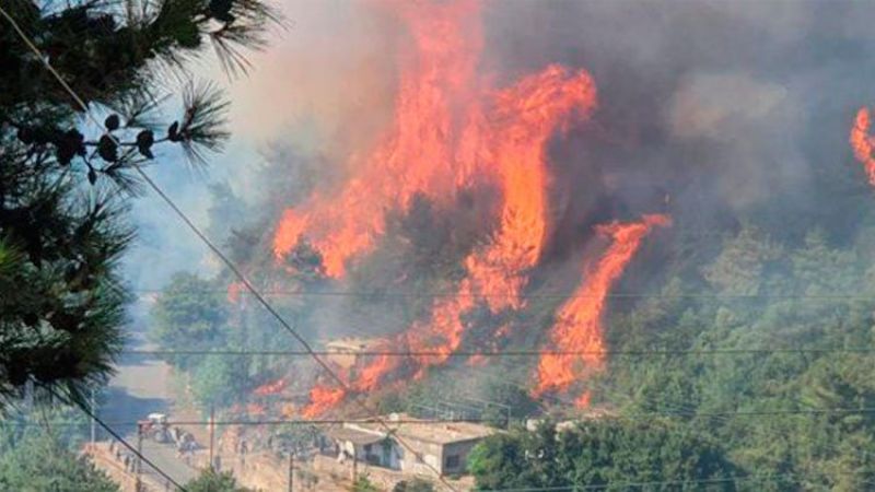 لبنان: الحرائق تلتهم مساحات شاسعة من أحراج بلدة القبيات في عكار وتحاصر مناطق مأهولة