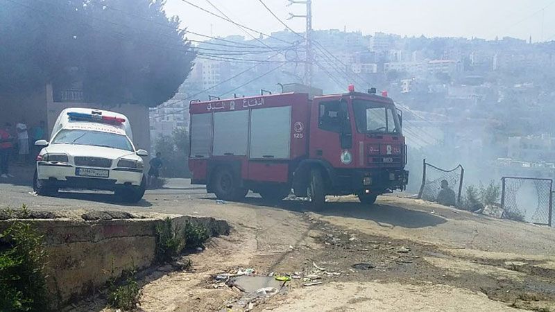 لبنان: 5 حالات اختناق في حريق في الفوار صيدا