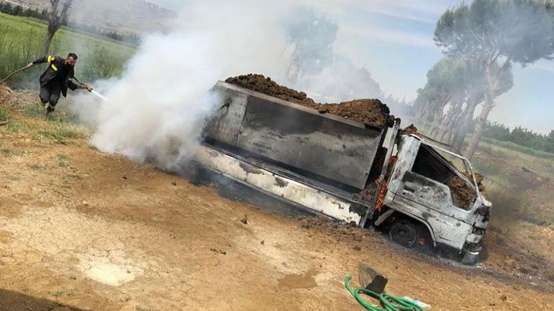 لبنان: اندلاع حريق في صهريج للمازوت على أوتوستراد زحلة