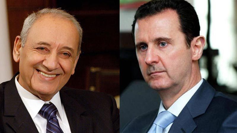 الرئيس بري للأسد: سوريا أثبتت عجز القوة الصهيونية أمام حقّ المقاومة