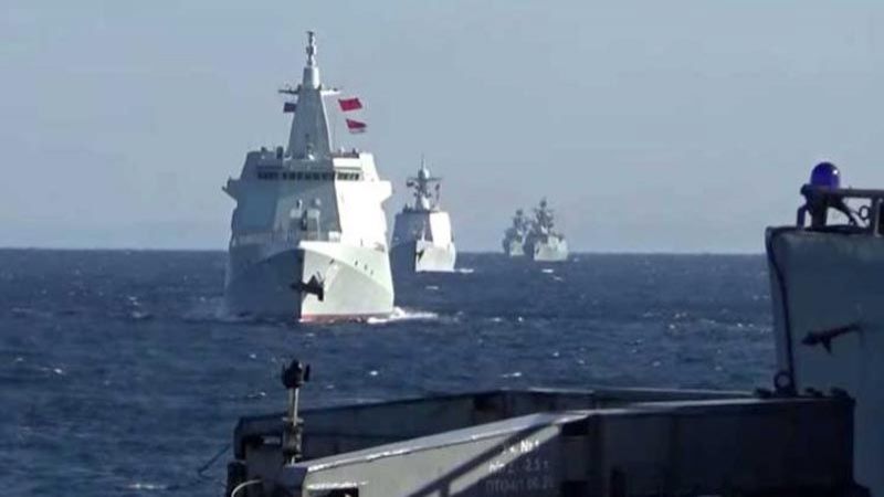 سفن حربية روسية وصينية تسير دورية مشتركة لأول مرة في المحيط الهادئ