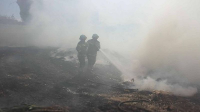 الدفاع المدني ـ الهيئة الصحية: اخماد ٤٣ حريقاً في قرى اتحاد بلديات صور