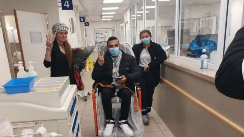 خروج الأسير كايد الفسفوس من مستشفى "برزيلاي" الصهيوني