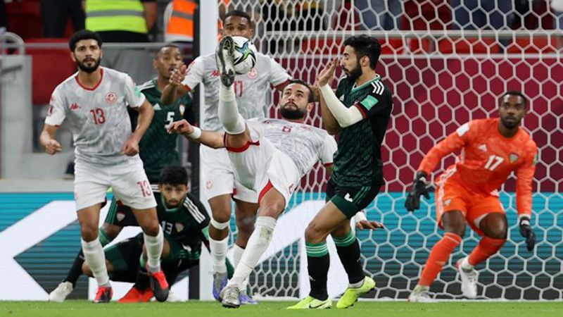 تونس تغلب الإمارات في منافسات كأس العرب وتتأهلان سويًا لربع النهائي