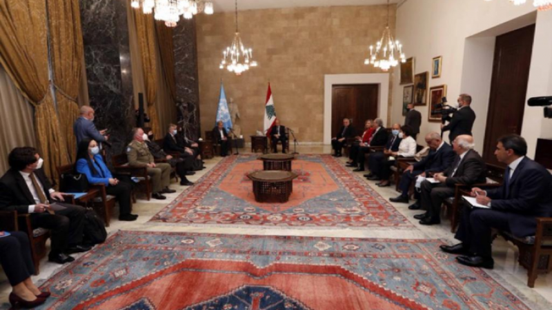 الرئيس عون لـ"غوتيريش": لضرورة ايجاد مقاربة جديدة لموضوع النازحين السوريين 