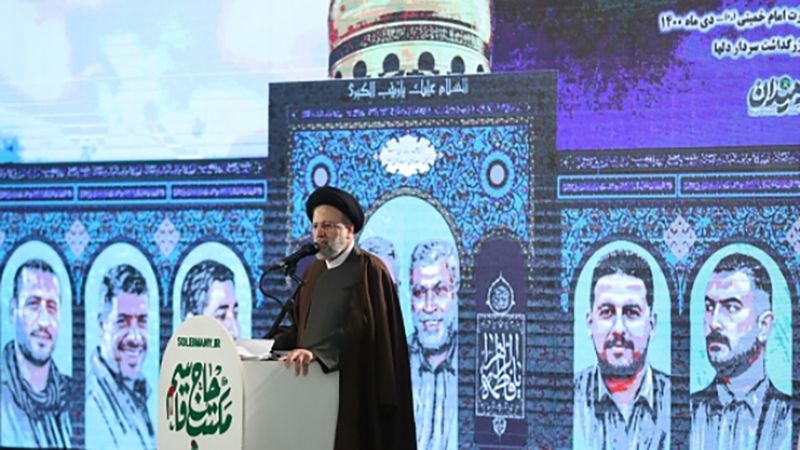 السيد رئيسي: الشعب الإيراني سيثأر للشهيد اللواء قاسم سليماني