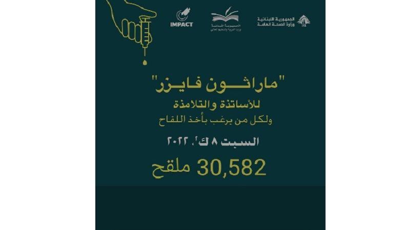 وزير الصحّة اللبناني: عدد الملقحين اليوم بلغ 30582 شخصًا
