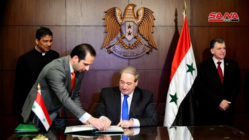 المقداد يوقع الاتفاق الإطاري لانضمام سورية للتحالف الدولي للطاقة الشمسية