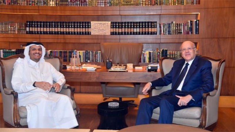 ميقاتي التقى وزير الخارجية القطرية: العمل مستمر لتغعيل العلاقات اللبنانية - القطرية
