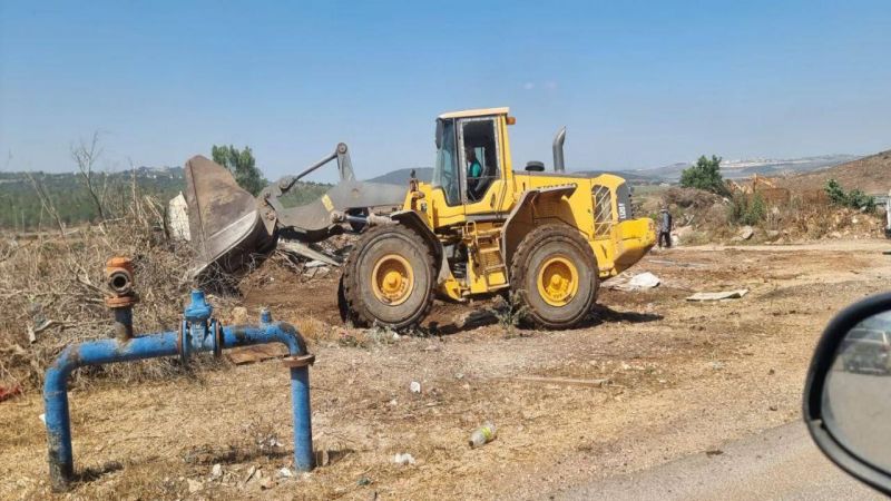 فلسطين: العدو يهدم منشآت زراعية في قرية عرب الهيب بالجليل