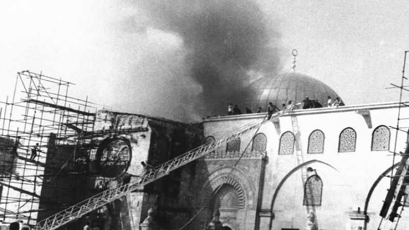 بالصور.. هكذا أحرق الصهاينة المسجد الأقصى عام 1969