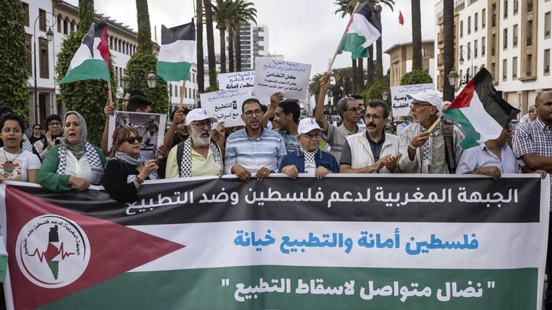 احتجاجات مغربية ضدّ التطبيع مع العدو